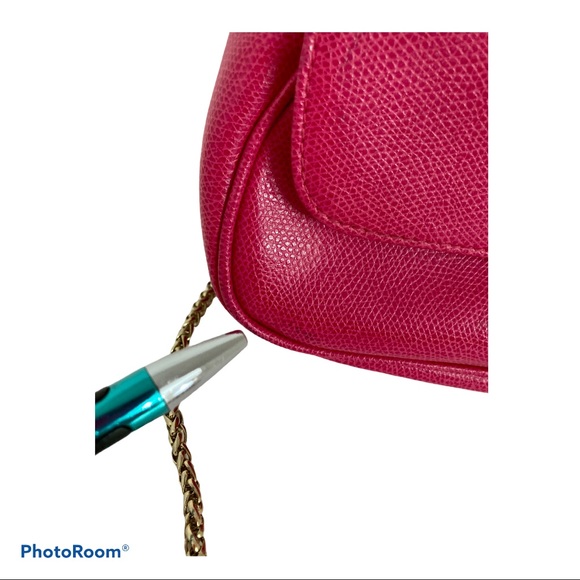 FURLA Raspberry Pink Mini Bow Chained Crossbody - Picture 5 of 9